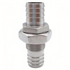 Lophtnix 2PCS 304 Stainless Steel Hose Barb Fitting Thru-Bulk Bulkhead