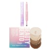 Kaja Wink Dazzle 02 Champagne Sequin + Beauty Bento Collection - Bouncy Eyeshadow Trio 14 Neutral Moment, 0.03 Oz Bundle