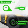 HQALTY 100PCS Loose Lug Nut Indicators for 32mm/33mm/34mm Nuts Wheel