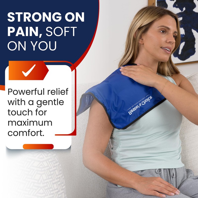 Gel Soft Flexible Ice Pack for Injuries Reusable - (Large: