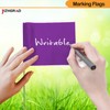 20Pack Purple Marking Flags, JIZHGRAD 13x4x5 Inch Marker Flags Use