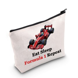 Racing Lover Gift Eat Sleep Makeup Bag Car Lover Gift Racecar Party Bags Racing Game Lover Gift