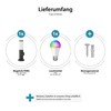 ledscom.de Poru Bollard Light with Socket for Outdoor Use, Black,