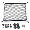 Techson Cargo Net with Hooks, Stretchable Elastic Nylon Storage Net,
