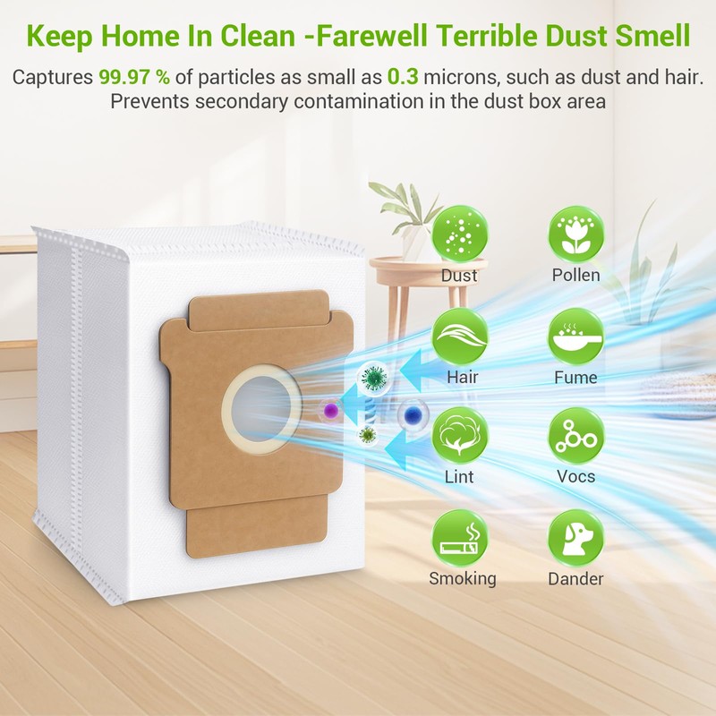 Bluevisk 16 Pack Plus 405 Combo Dust Bags for Roomba
