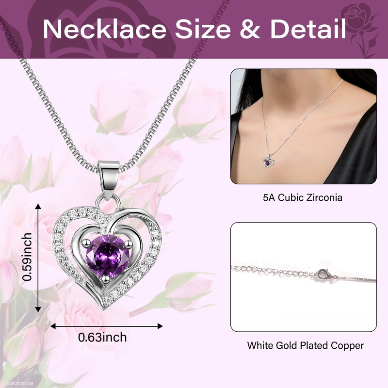 Preserved Real Purple Roses Gift Jewerlry Box, Real Eternal Rose