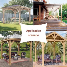 Outdoor Patio Heavy-Duty Tarpaulin with Rustproof Grommets Vinyl Curtain Waterproof Curtain for Pergola, Porch, Gazebos, Customizable WBBML (Color : Clear, Size : 7'x7'/2x2m)