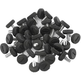 TOVOT Pack of 32 M6 Adjustable Furniture Feet, Adjustable Feet, Height-Adjustable Feet, Levelling Feet, Black for Furniture (20 mm)