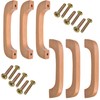 Cosmos 6 PCS Wood Cabinet Drawer Handles Pulls with Screws