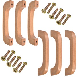Cosmos 6 PCS Wood Cabinet Drawer Handles Pulls with Screws