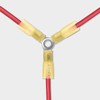 Linkstyle 20pcs 12-10 Gauge AWG 3 Way Wire Connector, Crimp