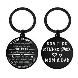 ENGZHI Daughter Gifts from Parents, Teen Girls Keychain for Christmas Birthday Graduation Mothers Day