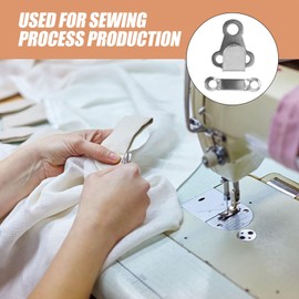 SEWACC 10 Sets Invisible Trouser Buttons and Hooks - Metal Clothing Snaps for Pants and Sewing - Crafts Clips