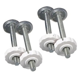 4 Pack Pressure Mounted Baby Gates Threaded Spindle Rods,M10 pressure mounted bolts kit,Spindle Screw Mounted Bolts Kit,Baby Gate Stairs Pressure Fit Screw Bolts Kit for Baby and Pet Saf-ety Gates