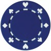 50 Clay Composite Suited 11.5-Gram Poker Chips (BLUE)