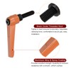 sourcing map 4pcs Adjustable Clamping Lever Handles M8 x 25mm