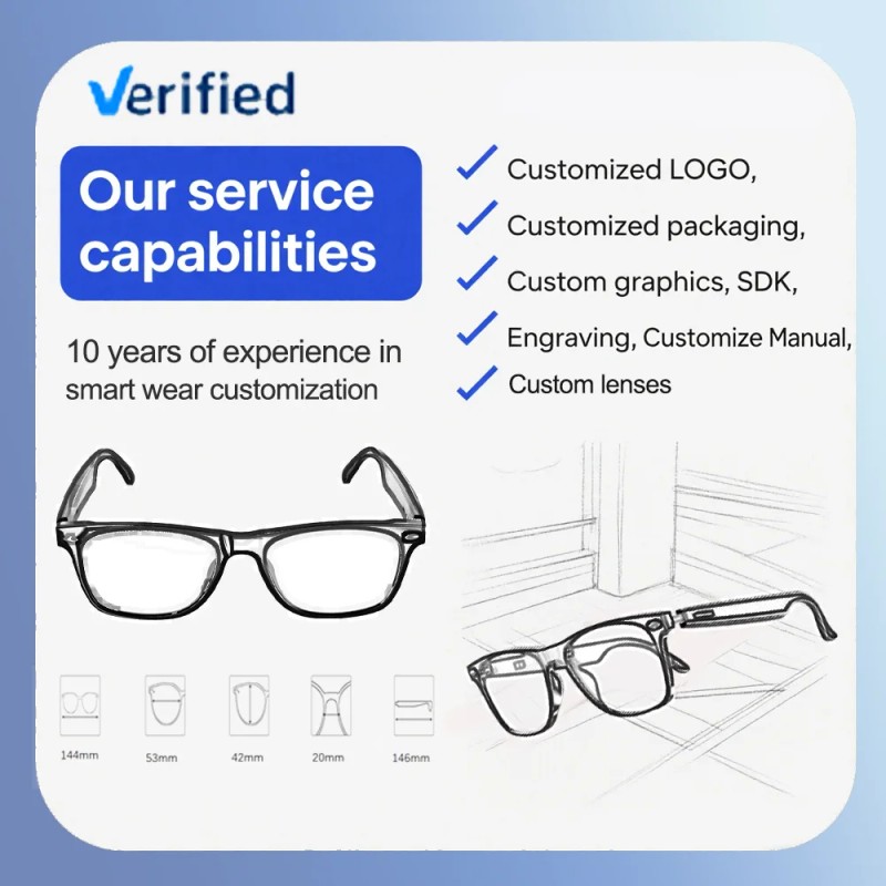 SENBONO M89-S Smart Translation Glasses with Gradient Lenses HD Camera