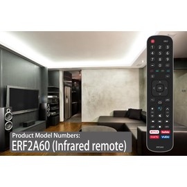 ERF2A60 IR Replacement Remote Compatible with Hisense TV 50H8F 55H8F 65H9F 55H9F 65H8F 43H6570F 50H6510G 50H6570F