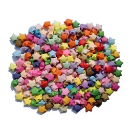 PANSHA 400PCS Premade Origami Lucky Paper Stars for Christmas New Year Party Aniversary Wedding Valentine's Days Gifts Arts For Classmate Girlfriend DIY Projects (400 PCS)