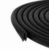 Seal Rubber Black U Channel Edge Seal EPDM 15/32" x