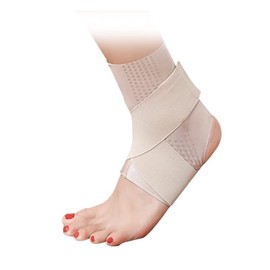 ISEFUJI Ankle Supporter, Sprain Prevention, Ankle Fixing, Sports, Daily Use, Unisex, Left and Right Use, Thin, (L)