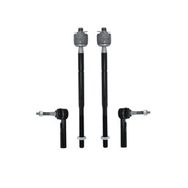 HAWK BROTHER Inner Outer Tie Rod End Link, Replacement for Front Steering Inner Outer Tie Rod Kit Compatible with 2008-2014 Dodge Avenger, 2007-2010 Chrysler Sebring, 2011-2014 Chrysler 200