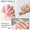 Morovan Clear Builder Gel for Nails: UV/LED Hard Gel Kit