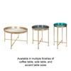 Kate and Laurel Celia Round Foldable Tray Accent Table, 14"