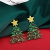 Christmas Tree Earrings Acrylic Christmas Earrings for Women Xmas Drop