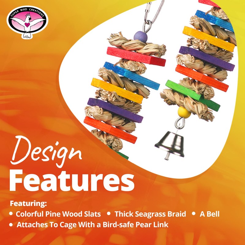 Super Bird Creations SB1095 - Seagrass Wafers Bird Toy for