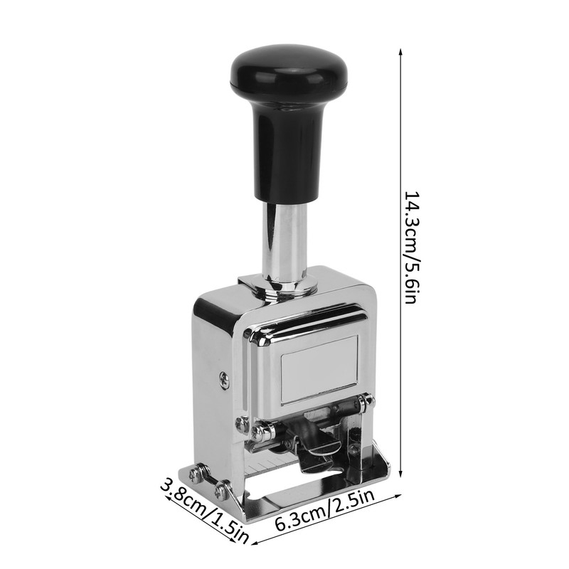 Number Stamp Zinc Alloy Shell Automatic Jump Number Self Inking