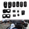 Unbranded Hand Control Switch Buttons Caps Kit For Harley Electra