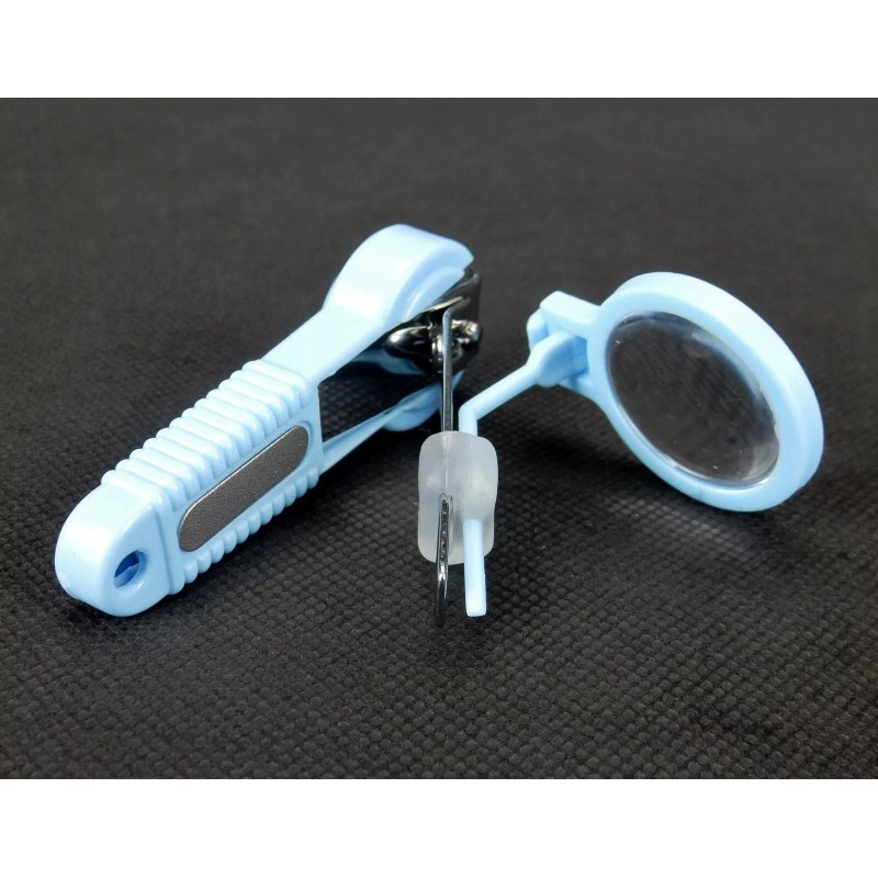Bandwagon Nail Clipper w/Magnifier, Built In File, Catch Tray, Babies,