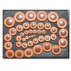 42 Saxophone pads Soundman® Universal Deluxe Leather Pads (Plastic resonators)