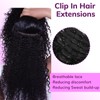 IDN BEAUTY Clip in Hair Extensions Real Human Hair Afro