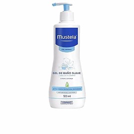 'Gel Lavante Sabonete Líquido Hipoalergênico Corpo e Cabelo, Mustela Bebê, Azul, 500Ml'
