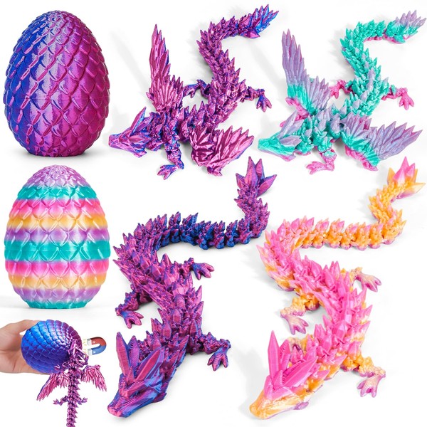 HIMS Set of 2 3D Printed Dragon Egg, Mysterious Dragon