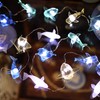Ocean Themed Marine Life Fairy String Lights, Nautical Décor Beluga