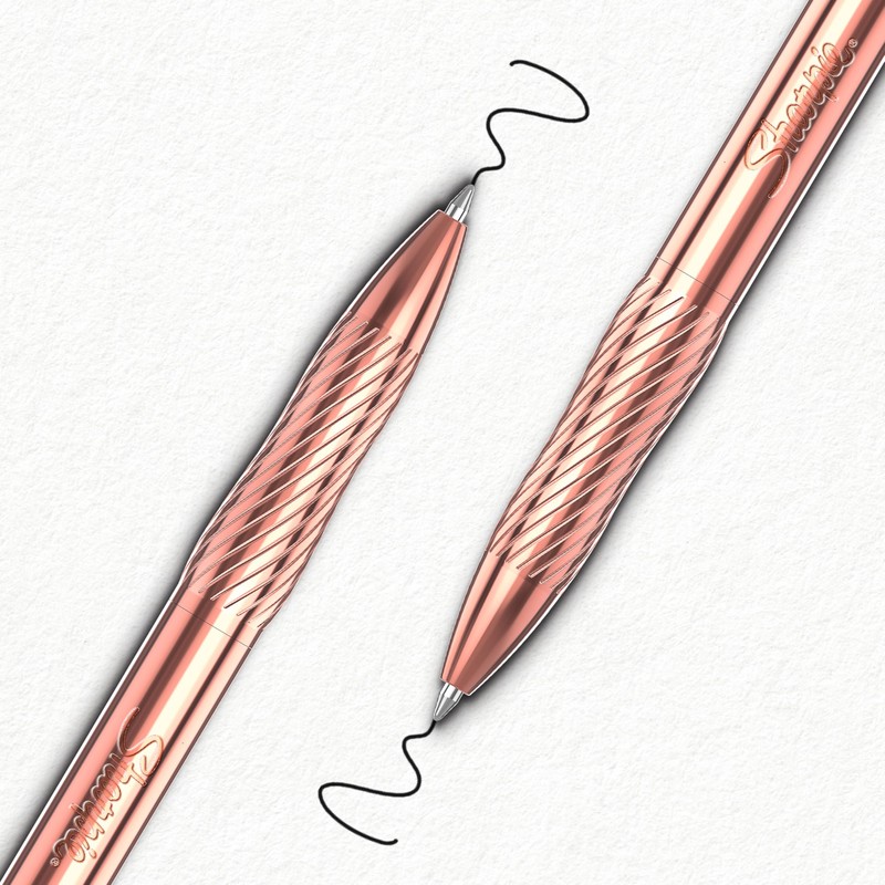 Sharpie S-Gel, Gel Pen, Copper Metal Body, Medium Point (0.7mm),