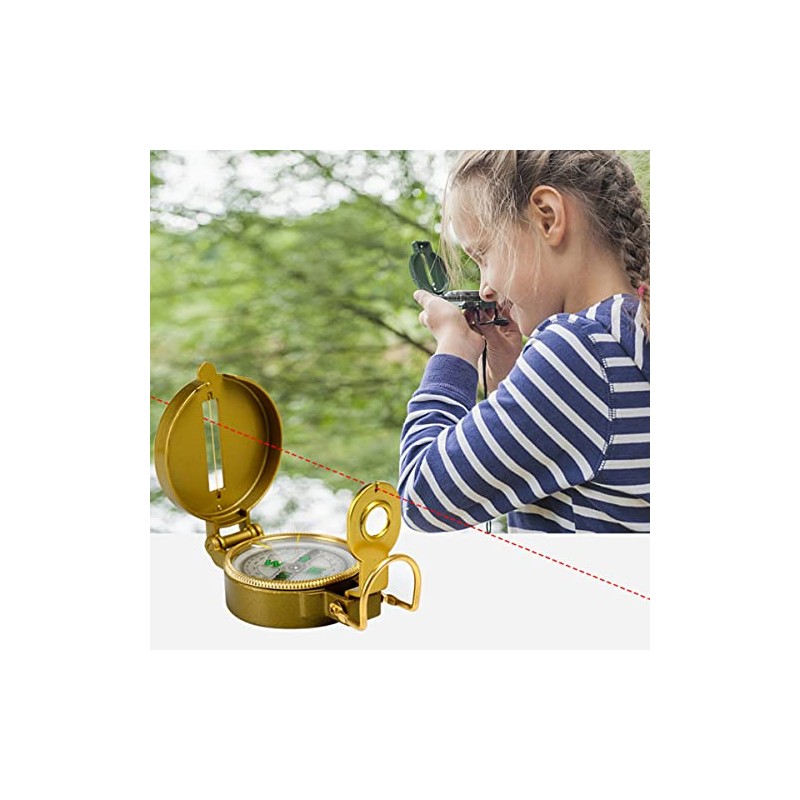 ARFUKA Compass Hiking Backpacking Compass Pocket Compass Lensatic Compass Hand