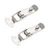 sourcing map Spring Loaded Toggle Latches, 72mm Length Iron Hasps