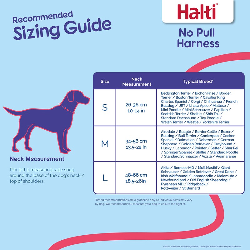 HALTI No Pull Harness Size Medium, Professional Dog Harness to