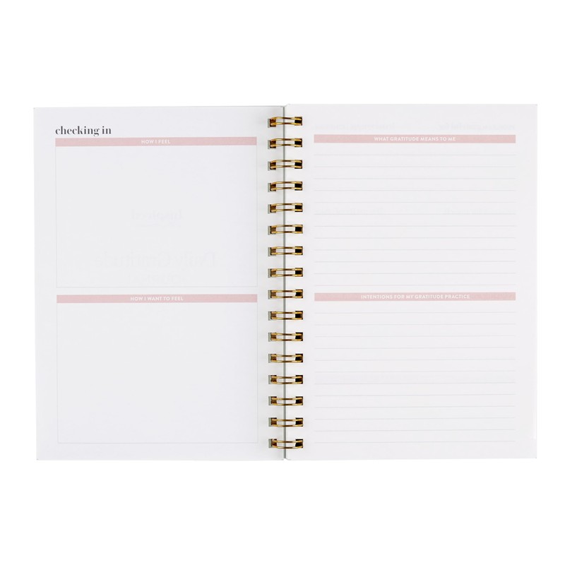 Erin Condren Inspired Collection - A5 Gratitude Journal - Coiled