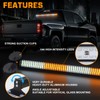 XRIDONSEN 35 inch Traffic Advisor Light Bar 144 LED Amber