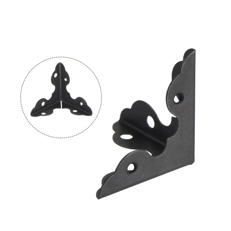 sourcing map 20x20x20mm Metal Box Corner Protectors Edge Guard Iron