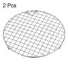 sourcing map 2pcs Round Cooking Rack 7.5-inch 201 Stainless Steel