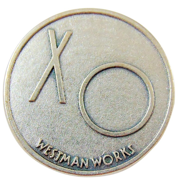 Love You More XO Pocket Token 1 1/4 Inch