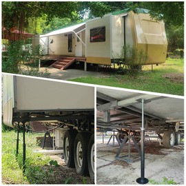 LUSHIH RV Slide Out Support Trailer Stabilizer Jacks, RV Camper Accessories for Travel Trailers - 21.4" to 40" - 5000 Lbs Each - Pack of 2