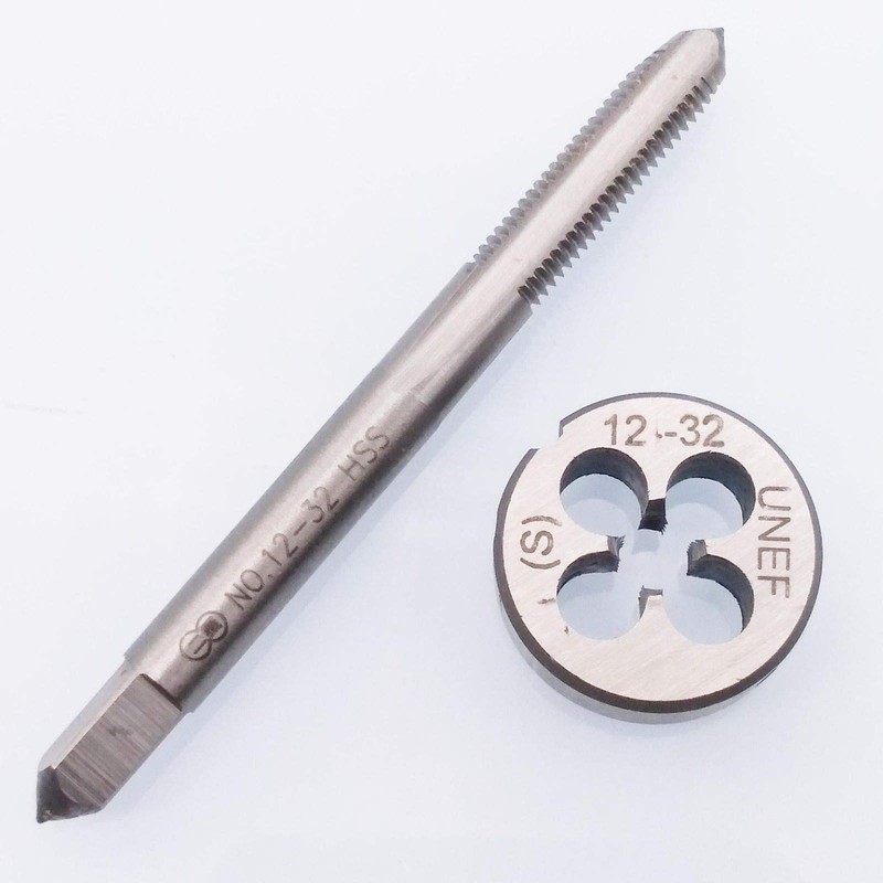 HSS 12-32 UNEF Tap and 12-32 UNEF Die Right Hand
