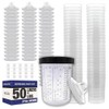 LAUCO Disposable Paint Spray Gun Cups Liners and Lid System